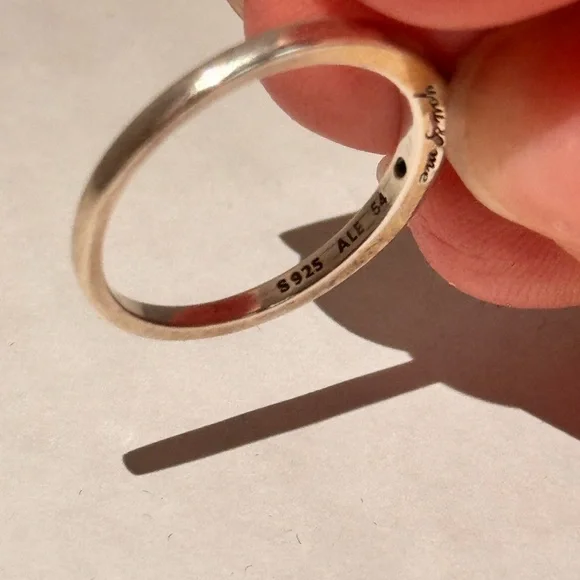 Pandora “You and me” sparkling red bear ring. size 7 excellent used condition - Picture 4 of 5